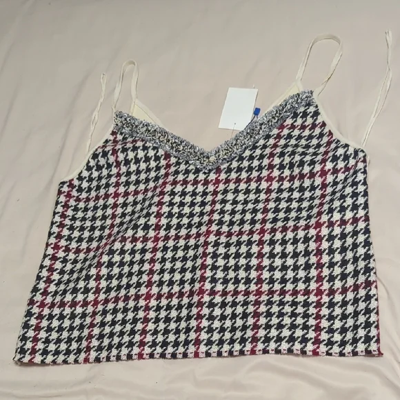 Zara Multicolor Houndstooth Camisole - Picture 6 of 7